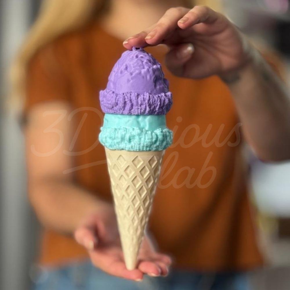 Sorvete decorativo de 2 bolas – 21 cm — foto 2