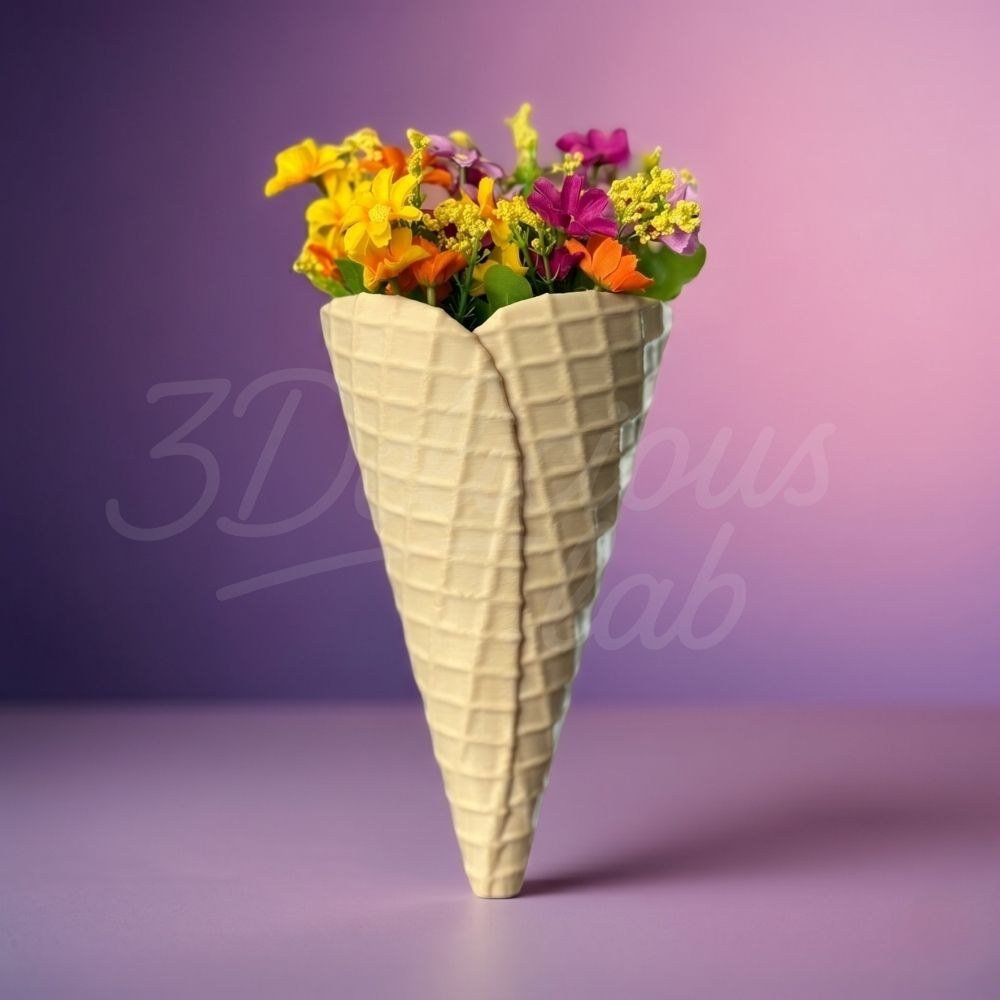 Cachepô casquinha de sorvete para parede – 24 cm